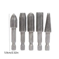 5-Piece Tungsten Carbide Rotary Burr Die Grinder Bit Set