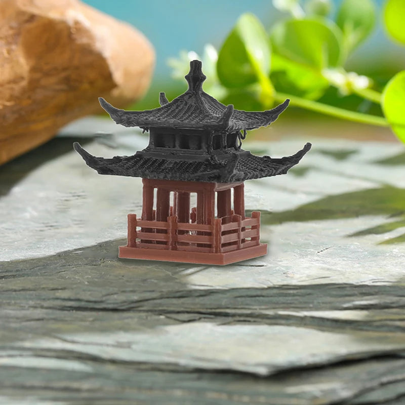 Mini Pagoda Statue – Zen Garden, Bonsai & Aquarium Decor Garden Statue Figurine Nixie