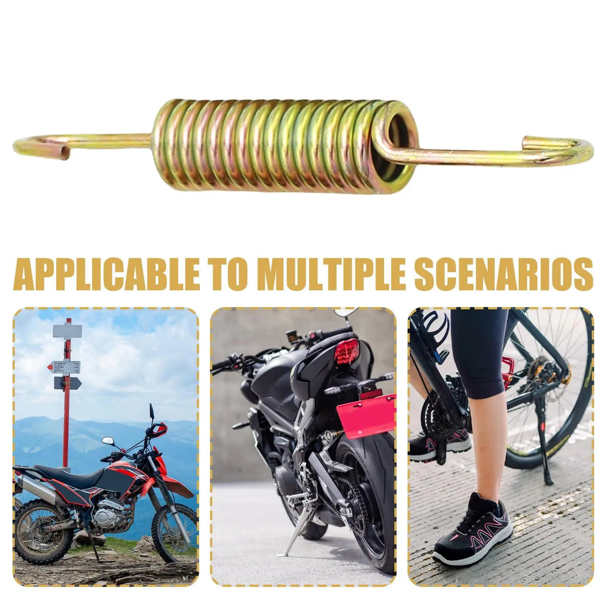 Motorcycle Kickstand Spring | Metal Pedal Return Replacement Kickstand Spring Nixie