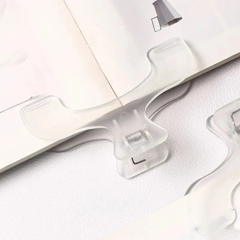 Kawaii Book Reading Clips – Frosted Transparent Page Holder Book Page Clip Nixie