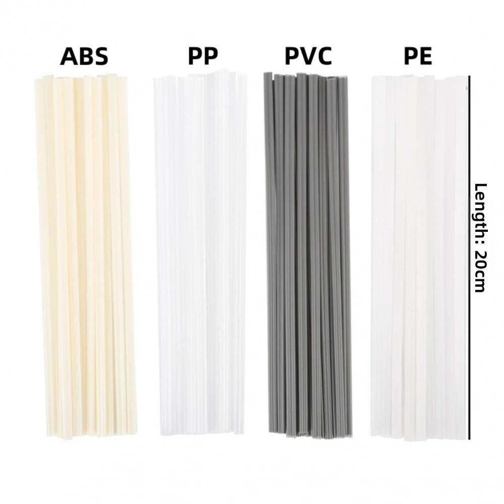 50Pcs Plastic Welding Rods – PP PE ABS PVC Thermoplastic Filler