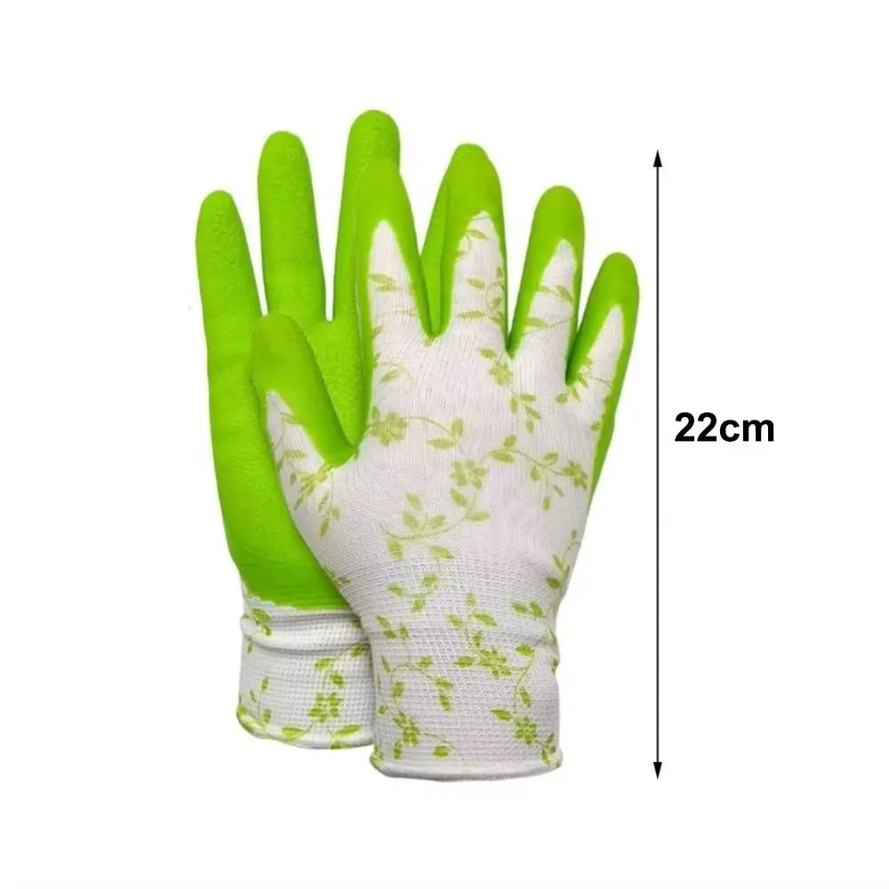 Latex Foam Garden Gloves – Non-Slip, Waterproof, One Size