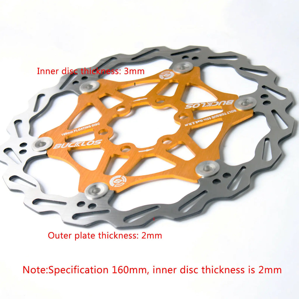 BUCKLOS Floating Disc Rotors 160/180/203mm – MTB Bike Brakes Bicycle Brake Rotor Nixie