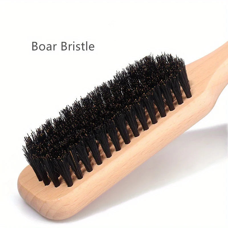 Boar Bristle Hair Brush – Sleek Ponytail, Bun & Edge Control Boar Bristle Hair Brush Nixie