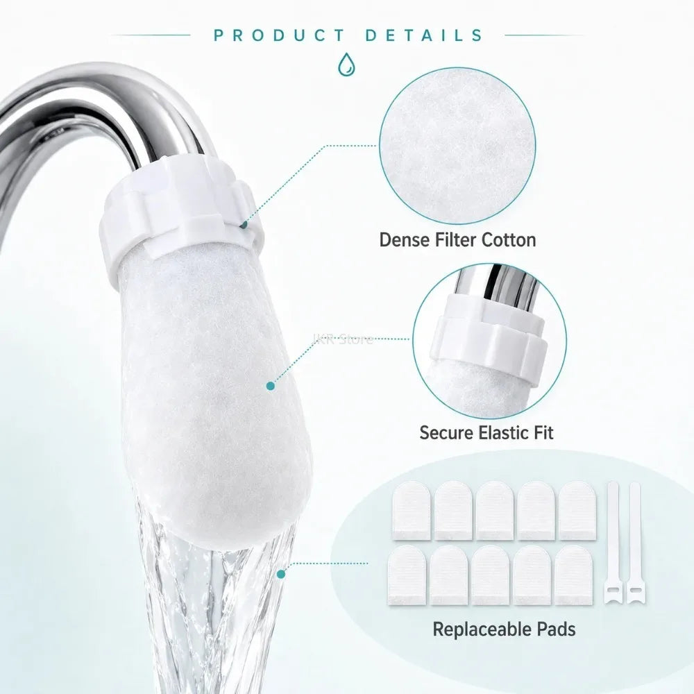 Cotton Faucet Filter Socks – Tap Water Strainer for Sediment & Rust Faucet Filter Sock Nixie