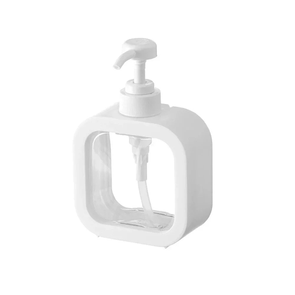 300/500mL Travel Press Pump Dispensing Bottle – Soap & Gel Press Pump Dispenser Nixie 500ml White