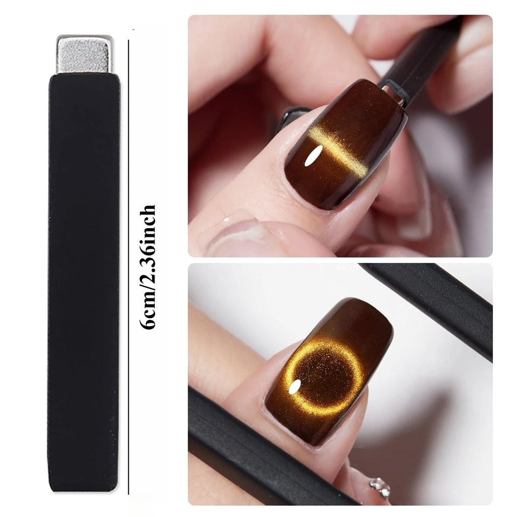 2-Piece Cat Eye Nail Magnet Set – Silicone Gel Nail Art Tool Nail Art Magnet Nixie