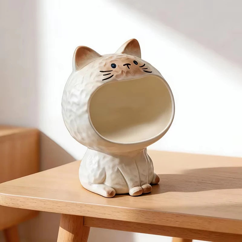Cute Cat Desktop Storage Box – Kawaii Desk Organizer Desktop Storage Organizer Nixie 18x18.3x25cm