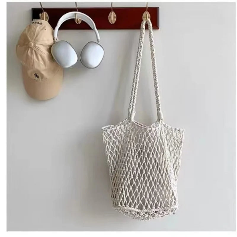 Nixie Large-Capacity Hollow-Out Woven Shoulder Bag for Women Woven Shoulder Bag Nixie