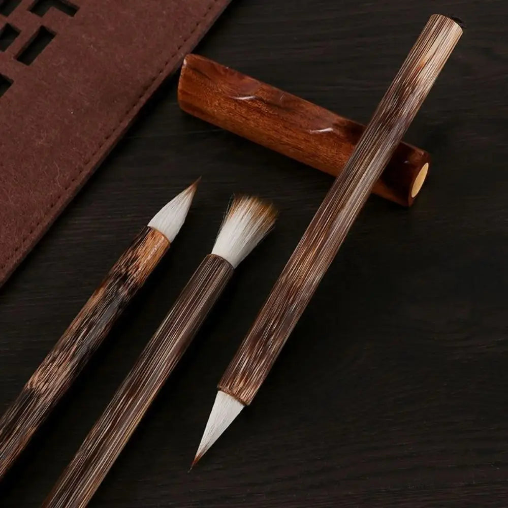 Mixed Hair Chinese Calligraphy Brush Fine Point Ink Pen – Beige
