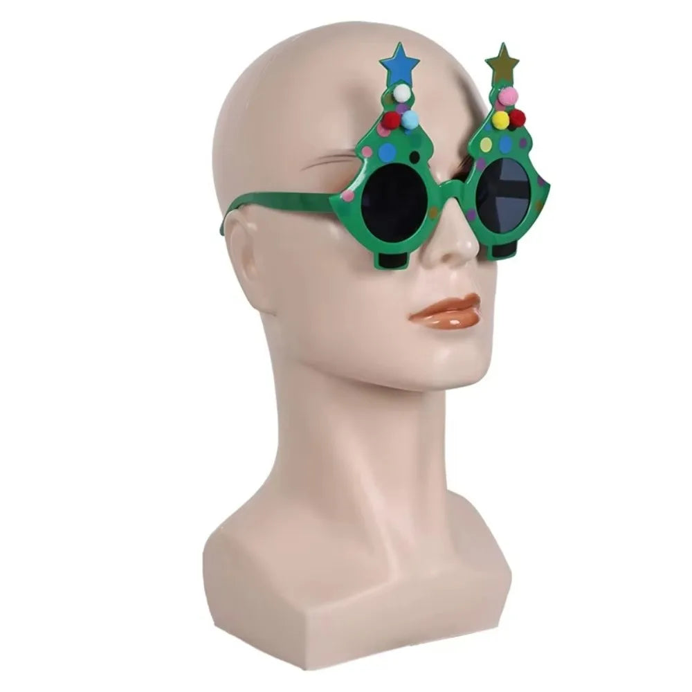 Christmas Tree Novelty Glasses – Funny Holiday Party Photo Prop Novelty Party Glasses Nixie