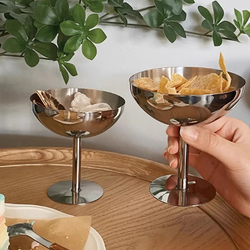 Stainless Steel Goblet Cup – Ice Cream & Dessert Bowl Dessert Goblet Cup Nixie
