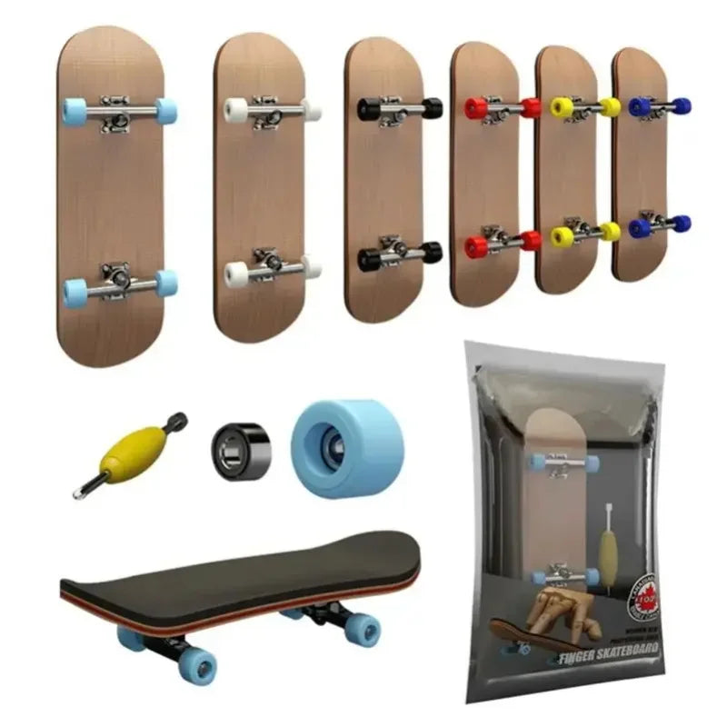 Maple Wood Finger Skateboard – Mini Fingerboard Toy Gift Finger Skateboard Nixie