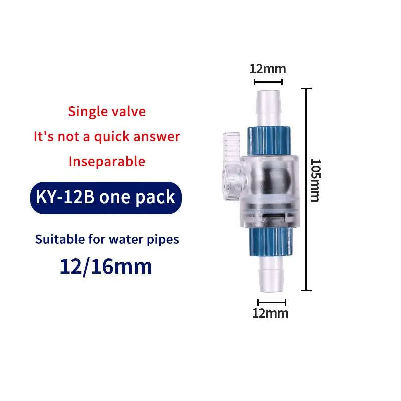 Aquarium Filter Water Valve Connector 12/16/20mm Non-Toxic Aquarium Filter Accessory Nixie 01