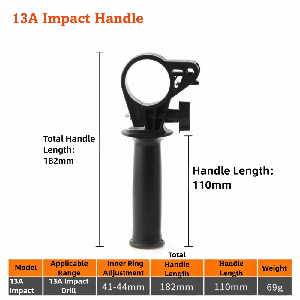 Adjustable Auxiliary Handle for Electric Hammer & Angle Grinder
