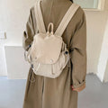 Korean Minimalist Nylon Mini Backpack – Travel & School Bag
