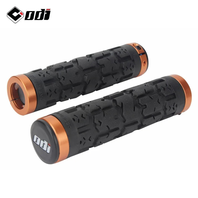 ODI Double Lock-On MTB Handlebar Grips – BMX & DH Bicycle Bike Handlebar Grips Nixie orange