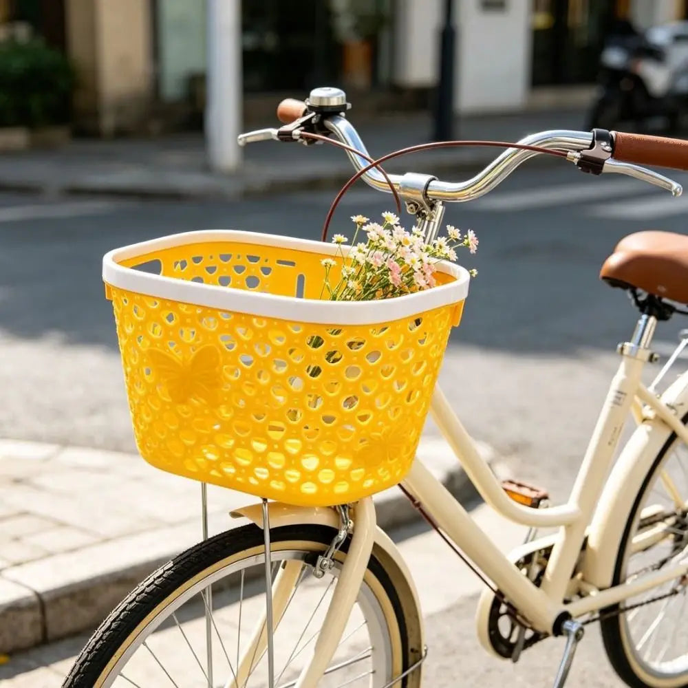 Kids Bicycle Front Basket | Plastic, Universal 12-20 Inch, 7 Colors Kids Bicycle Basket Nixie