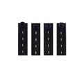 4pcs Elastic Waistband Extension Buckles for Jeans & Maternity Waistband Extender Nixie 4Pcs Black