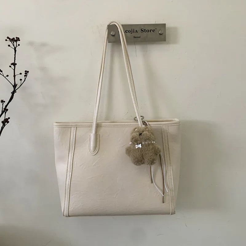 Large Capacity PU Leather Tote Bag for Women – Shoulder Bag Women's Tote Bag Nixie