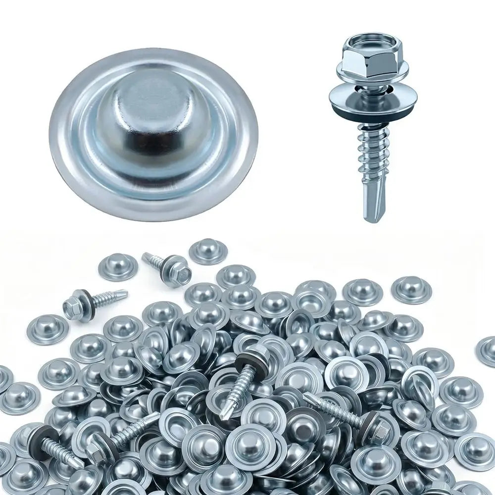 5-Pack Stainless Steel Roof Screw Caps – Leak Protection Roof Screw Caps Nixie