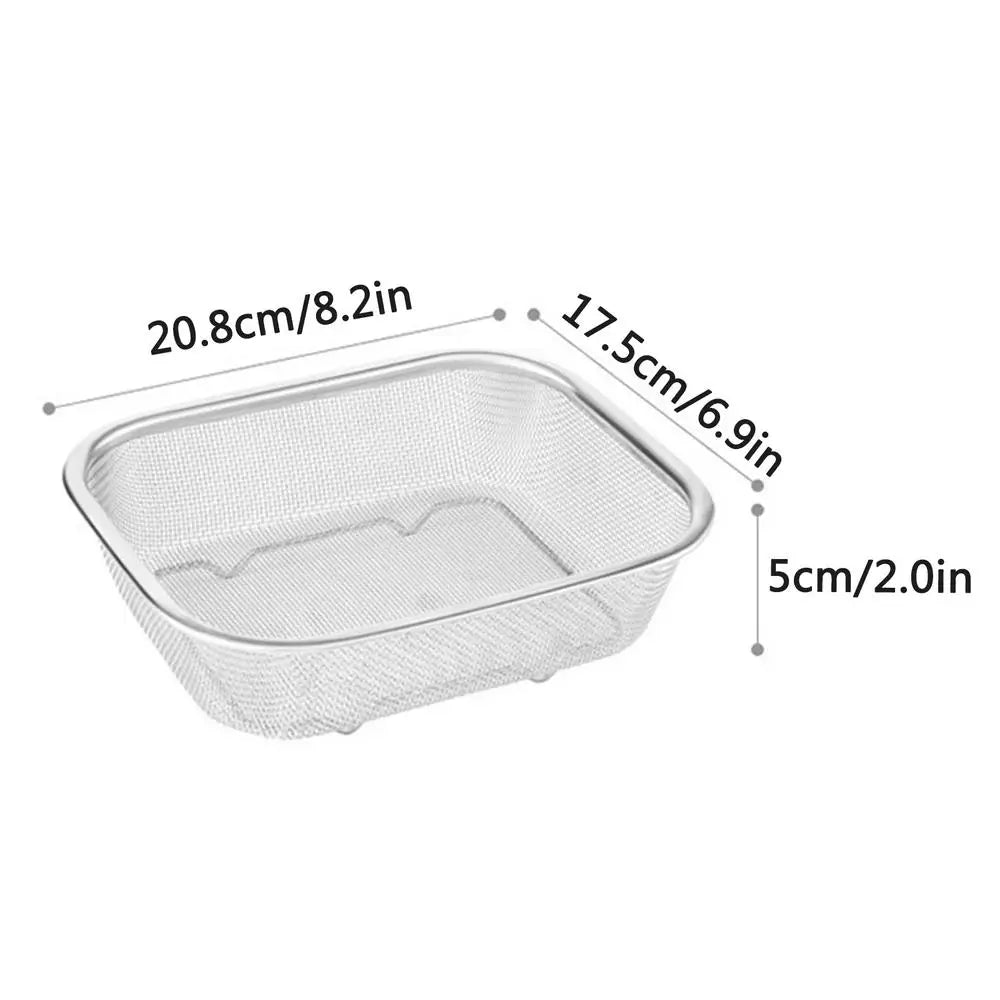 Stainless Steel Rectangle Fine Mesh Oil Strainer Basket