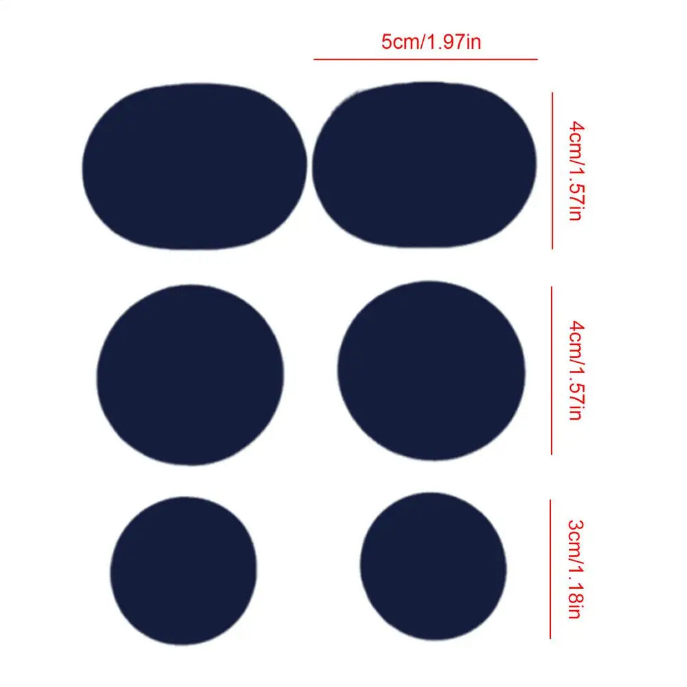 Shoe Patches for Toe Holes – 6pc Self-Adhesive Repair Pads Shoe Repair Patches Nixie Purplish Blue