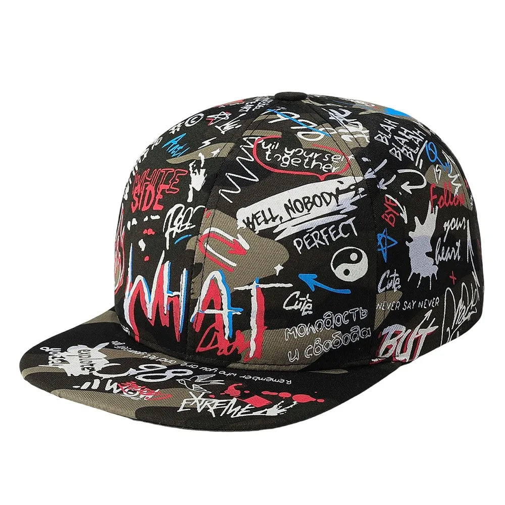 Hip Hop Graffiti Baseball Cap – Adjustable Unisex Sun Hat