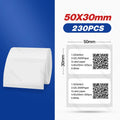 Niimbot Thermal Label Roll for B1 B21 B3S – Waterproof Stickers Thermal Label Roll Nixie White 50-30mm