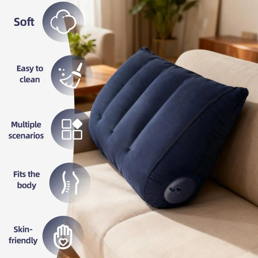 Inflatable Wedge Pillow – Portable, Built-In Pump, Posture Inflatable Wedge Pillow Nixie