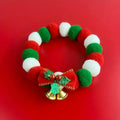 Christmas Dog Bowtie Collar – Adjustable Santa Pet Necktie Dog Bowtie Collar Nixie Length 45cm 12 x15 x3cm