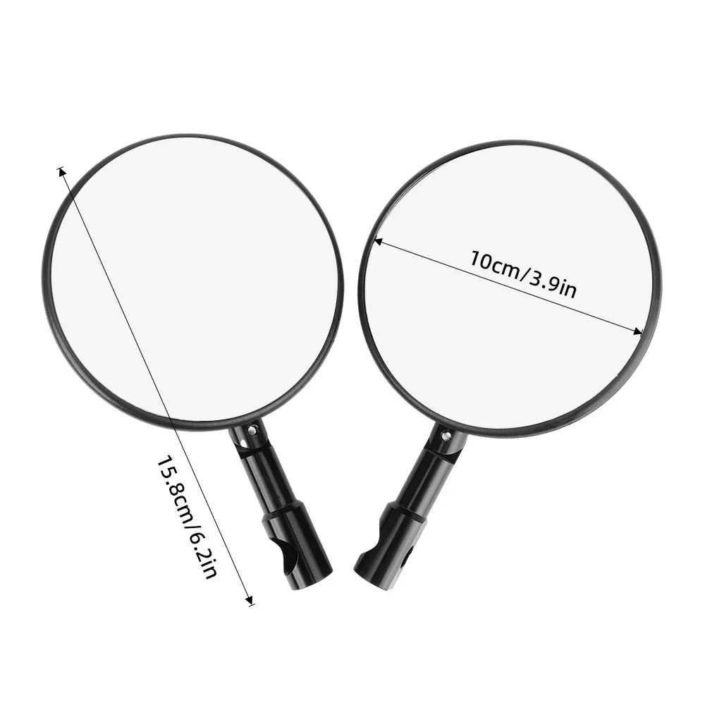 Round CNC Aluminum Motorcycle Handlebar Mirrors 7/8'' Universal Motorcycle Handlebar Mirrors Nixie