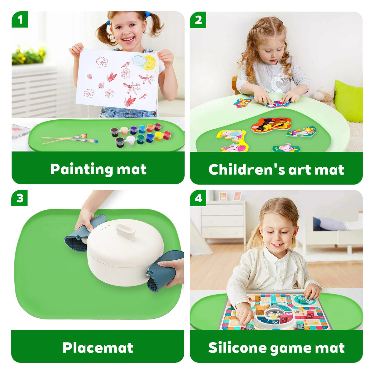 Large Silicone Art Mat Raised Edges – Non-Stick DIY Craft Mat Silicone Craft Mat Nixie
