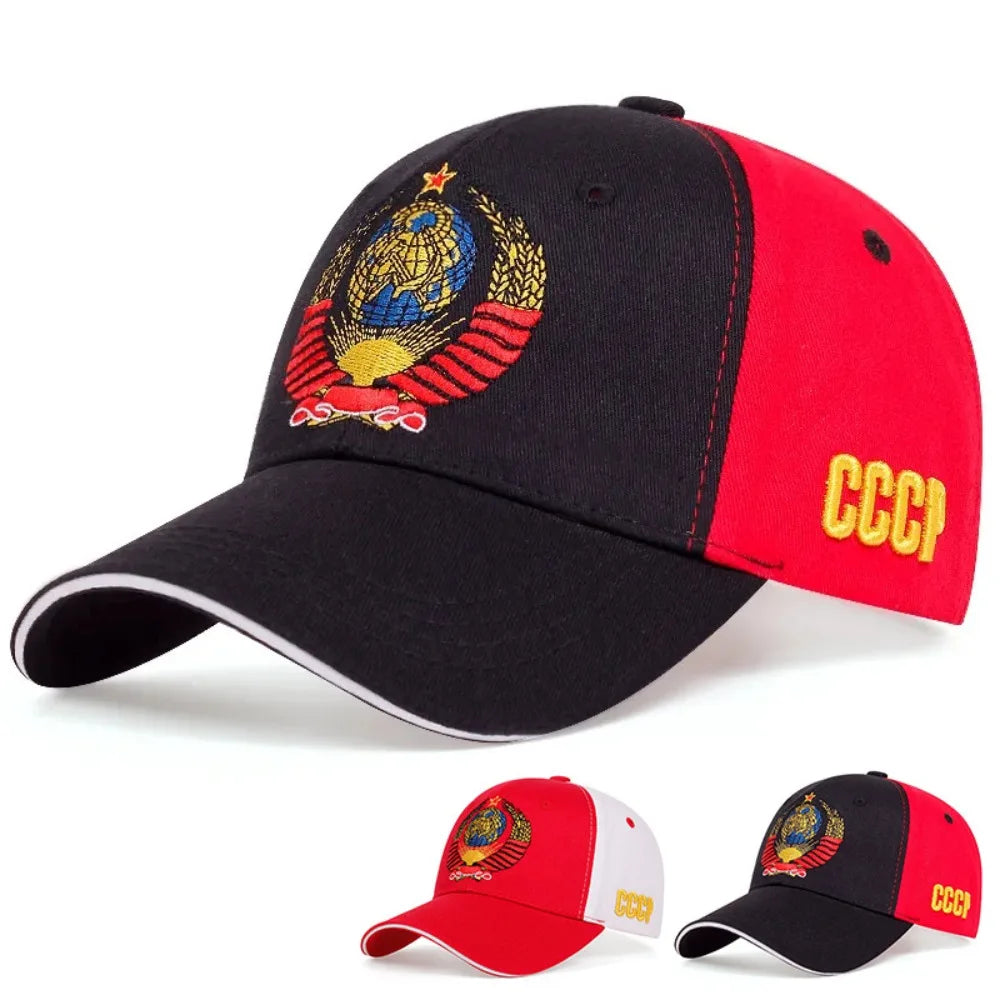 CCCP Embroidered Snapback Baseball Cap | Adjustable Cotton Hat Snapback Baseball Cap Nixie