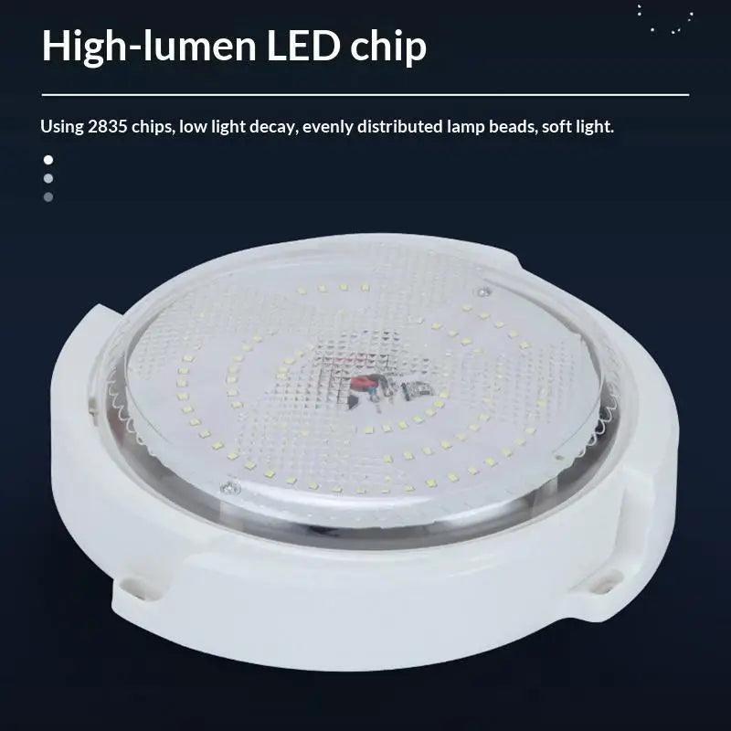 Solar Motion Sensor Ceiling Light – Indoor & Outdoor LED