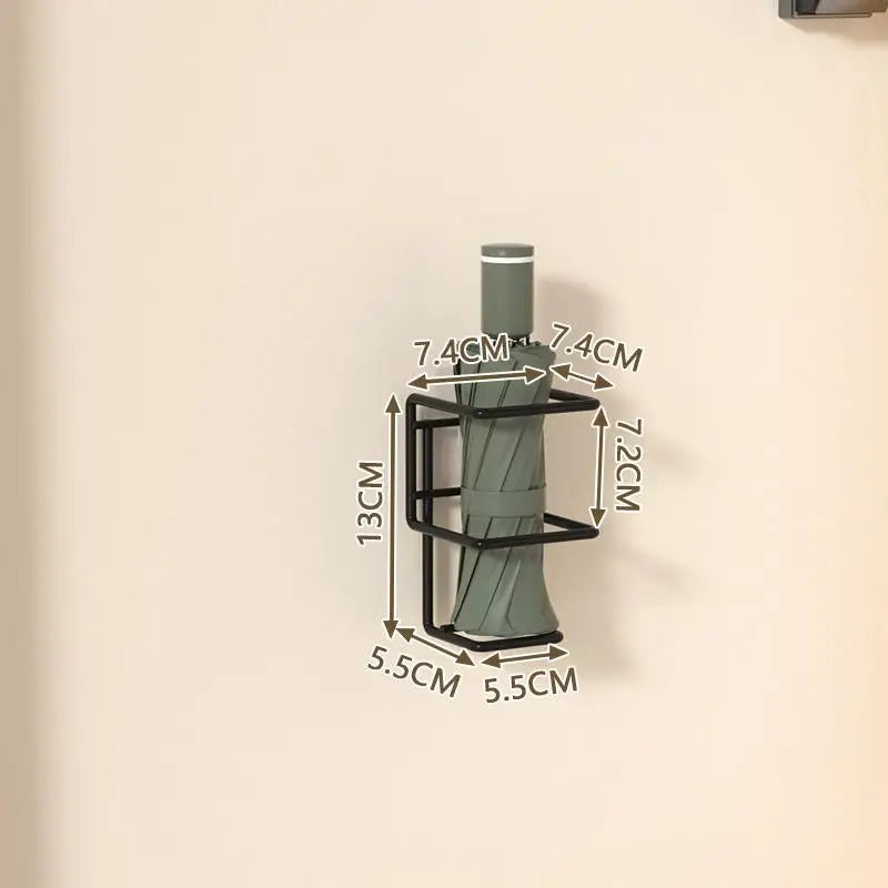 Wall-Mounted Umbrella Holder Rack – Indoor Storage Hooks