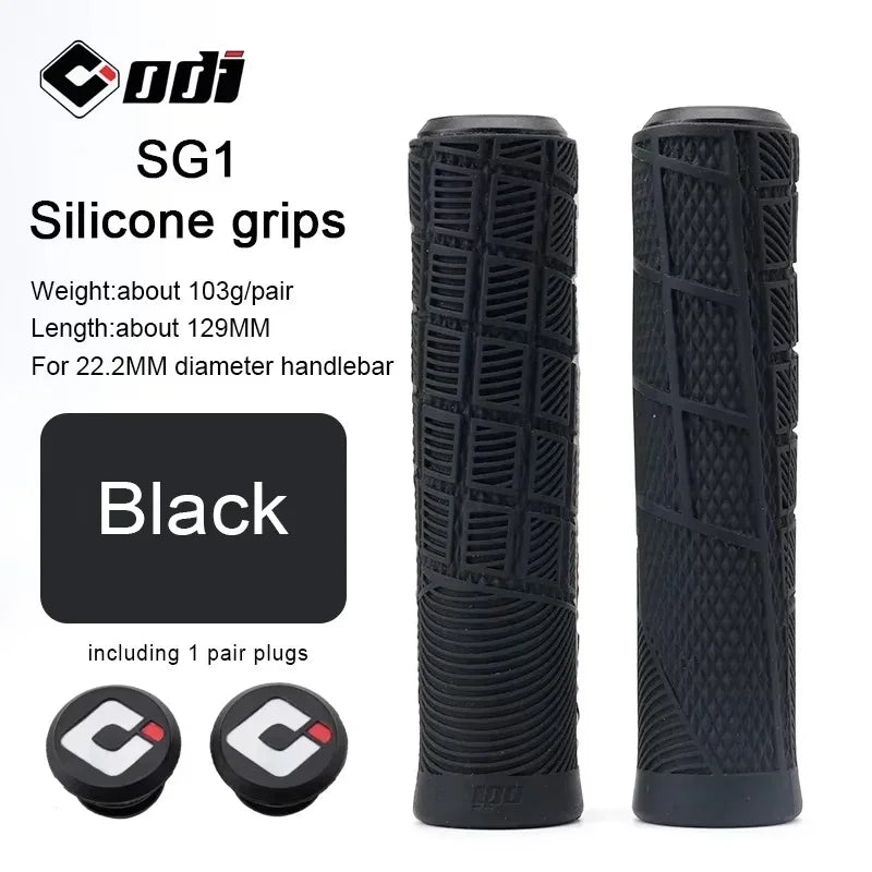 ODI Silicone MTB Bike Handlebar Grips – BMX & Folding Bike Bike Handlebar Grips Nixie SG1-Black