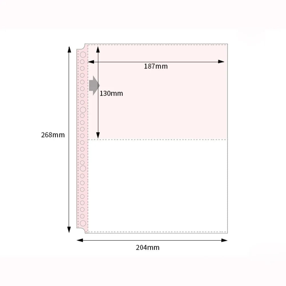 B5 Photocard Binder Sheets Transparent Acid-Free PP Sleeves