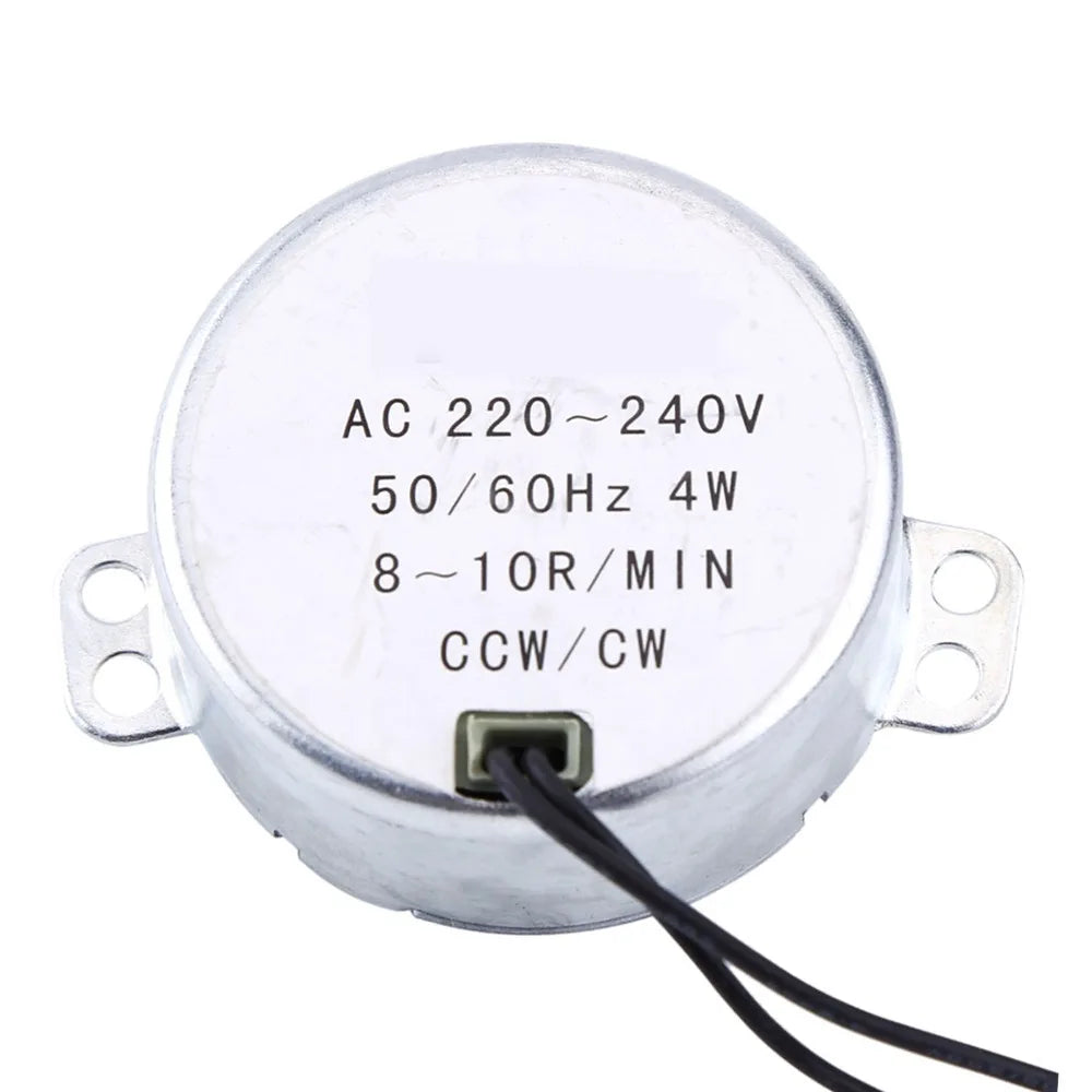 AC Synchronous Geared Motor 4W 220-240V CW/CCW 8-10RPM Synchronous Geared Motor Nixie 8-10RPM