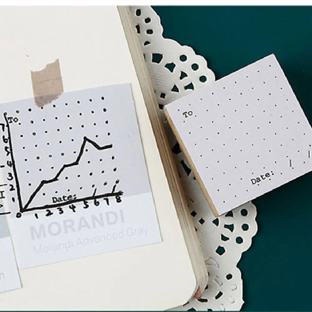 Wooden Journal Stamp Set – Planner & Scrapbooking Stamps Craft Stamp Set Nixie