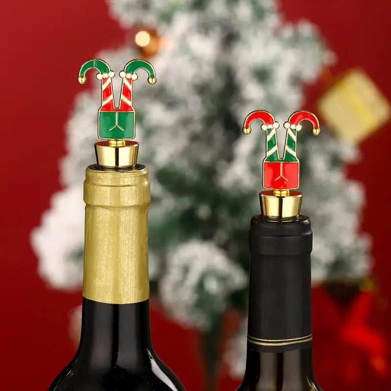 Snowman Christmas Wine Stopper – Airtight Zinc Alloy Bottle Seal Wine Stopper Nixie