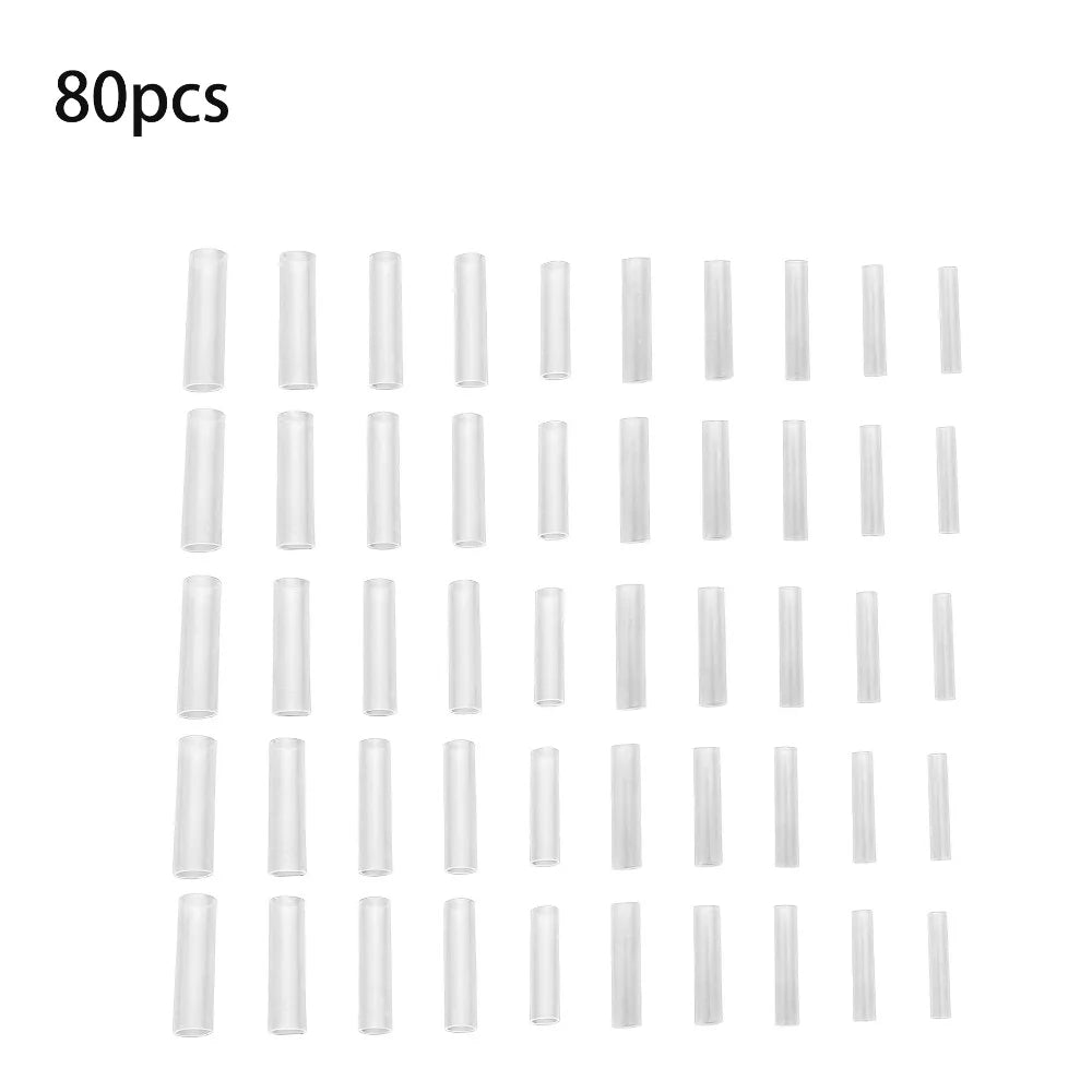 80pcs Silicone Grafting Sleeve Tubes – Flexible Budding Tool Grafting Sleeve Tubes Nixie Beige