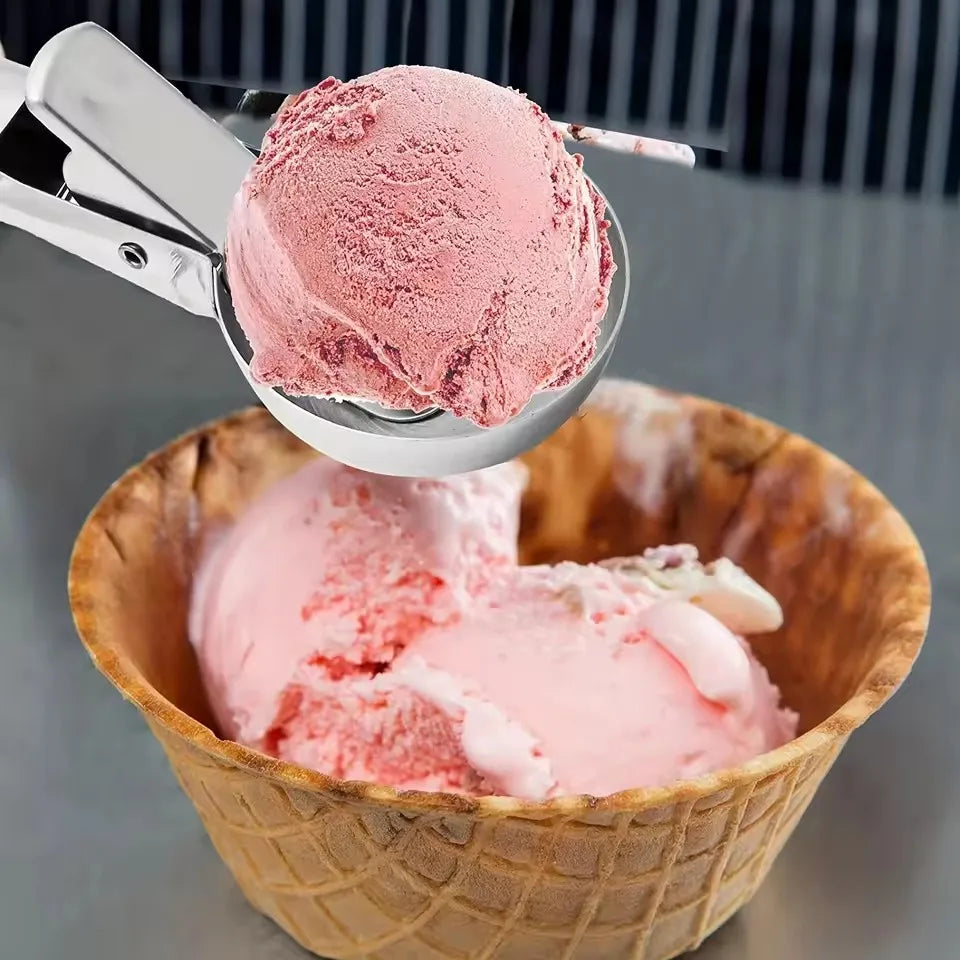 Stainless Steel Ice Cream & Fruit Ball Scoop – Dual-Purpose Ice Cream Scoop Nixie
