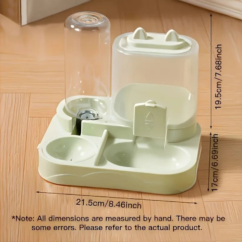 2-in-1 Automatic Cat Feeder – Dry, Wet & Water Separation Automatic Pet Feeder Nixie