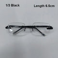 Mini Doll Glasses 5.5/6.5cm for BJD & Cotton Dolls | Metal Frame Doll Accessories Nixie 1-3 Black