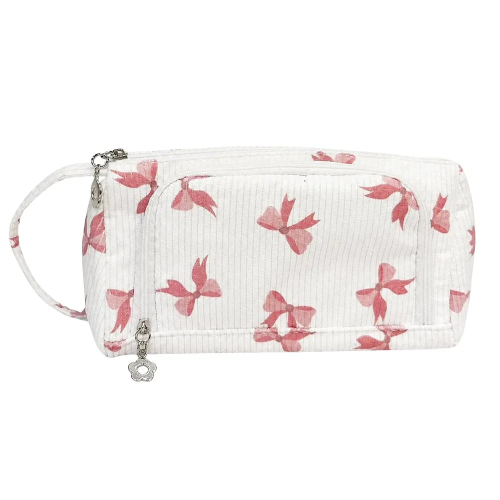 Large Canvas Pencil Case – Big Capacity Multifunctional Pouch