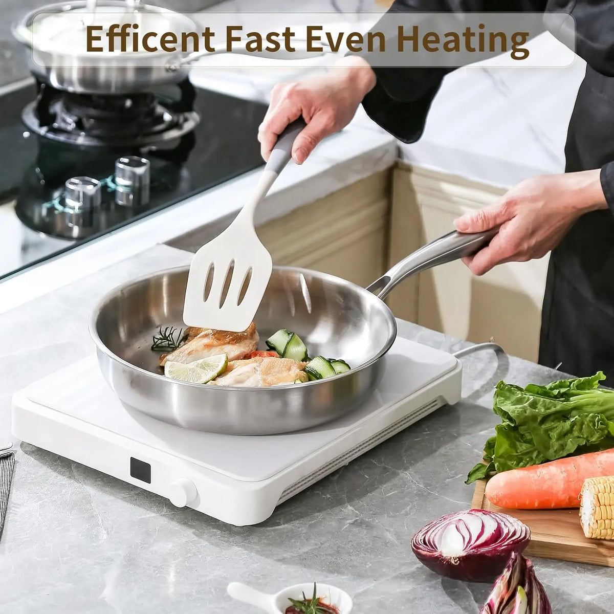 316 Stainless Steel Mini Fry Pan 16/18cm – Gas & Induction Stainless Steel Skillet Nixie