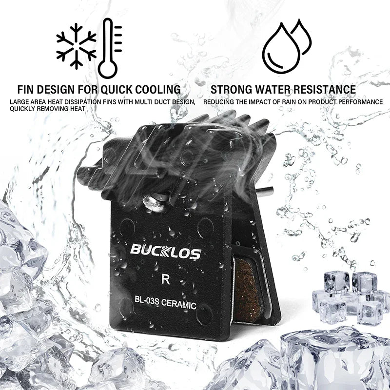 BUCKLOS BL-03S Ceramic Disc Brake Pads for NUTT Hydraulic Brakes Disc Brake Pads Nixie