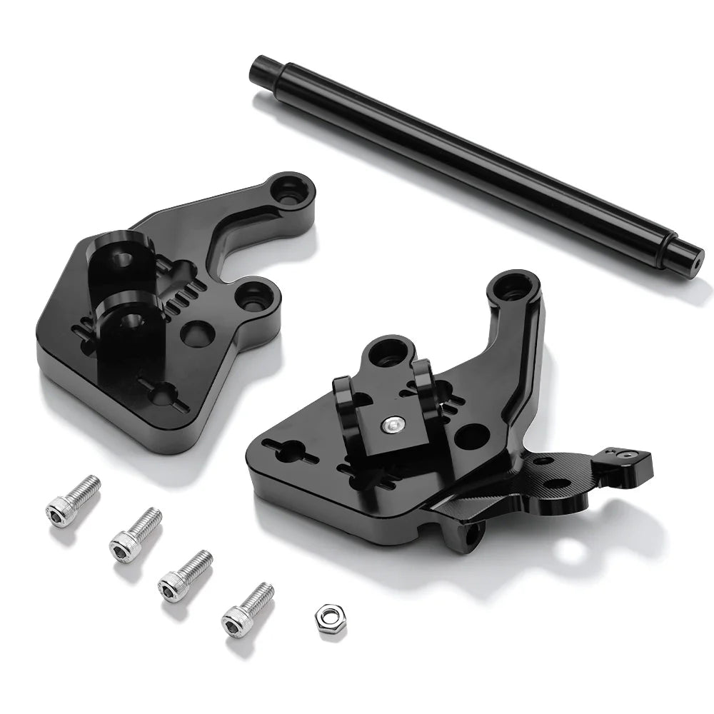 CNC Aluminum Footpeg Brake Bracket for Surron Light Bee & Segway Motorcycle Foot Peg Bracket Nixie black