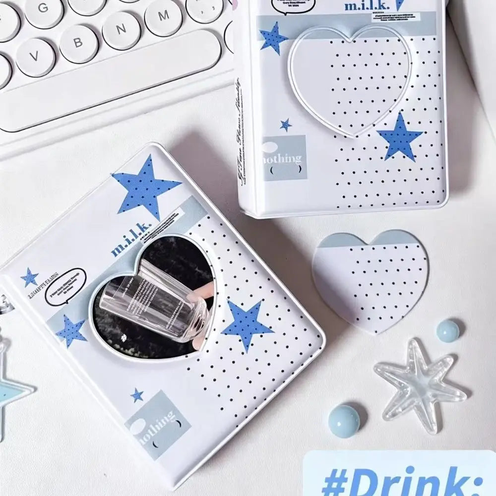 Mini Photocard Binder Album – Clear PVC Pocket Ring Binder
